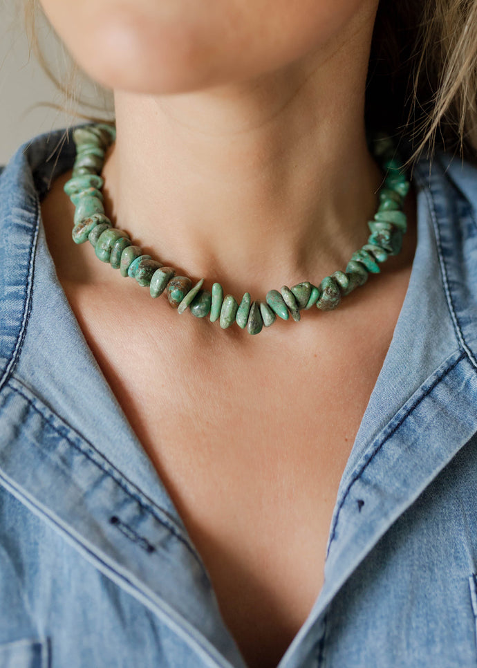 Chunky Natural Turquoise Necklace