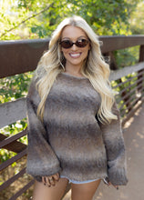 Load image into Gallery viewer, Brown Ombre Cozy Sweater
