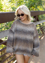 Load image into Gallery viewer, Brown Ombre Cozy Sweater
