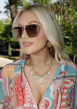 Load image into Gallery viewer, Sunflower Spiral Gold Coin Necklace
