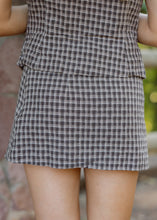 Load image into Gallery viewer, Tate Brown Plaid Skirt Set

