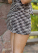 Load image into Gallery viewer, Tate Brown Plaid Skirt Set
