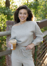 Load image into Gallery viewer, Light Mocha Cozy Pants &amp; Sweater Set
