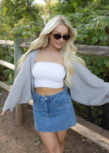 Load image into Gallery viewer, Heather Grey Knit Shrug Cardigan
