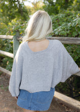 Load image into Gallery viewer, Heather Grey Knit Shrug Cardigan
