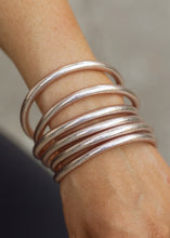 Load image into Gallery viewer, BuDha Girl CHAMPAGNE All Weather Bangles Serenity Prayer
