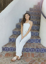 Load image into Gallery viewer, Chic Linen Stripe Halter Top &amp; Pant Set
