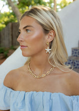 Load image into Gallery viewer, Starfish &amp; Seashell Dangle Earrings

