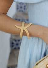 Load image into Gallery viewer, Starfish Gold Cuff Bracelet

