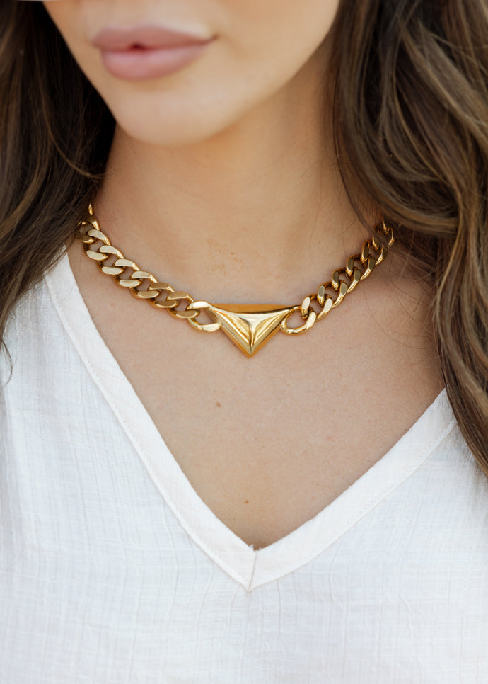 Alesia Chunky Triangle Necklace