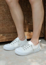 Load image into Gallery viewer, Aman White Glitter Lace Sneaker
