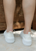 Load image into Gallery viewer, Aman White Glitter Lace Sneaker
