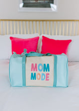 Load image into Gallery viewer, Blue Chenille MOM MODE Duffle Bag

