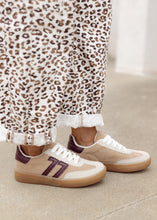 Load image into Gallery viewer, Matthew Tan &amp; Burgundy Teddy Sneaker

