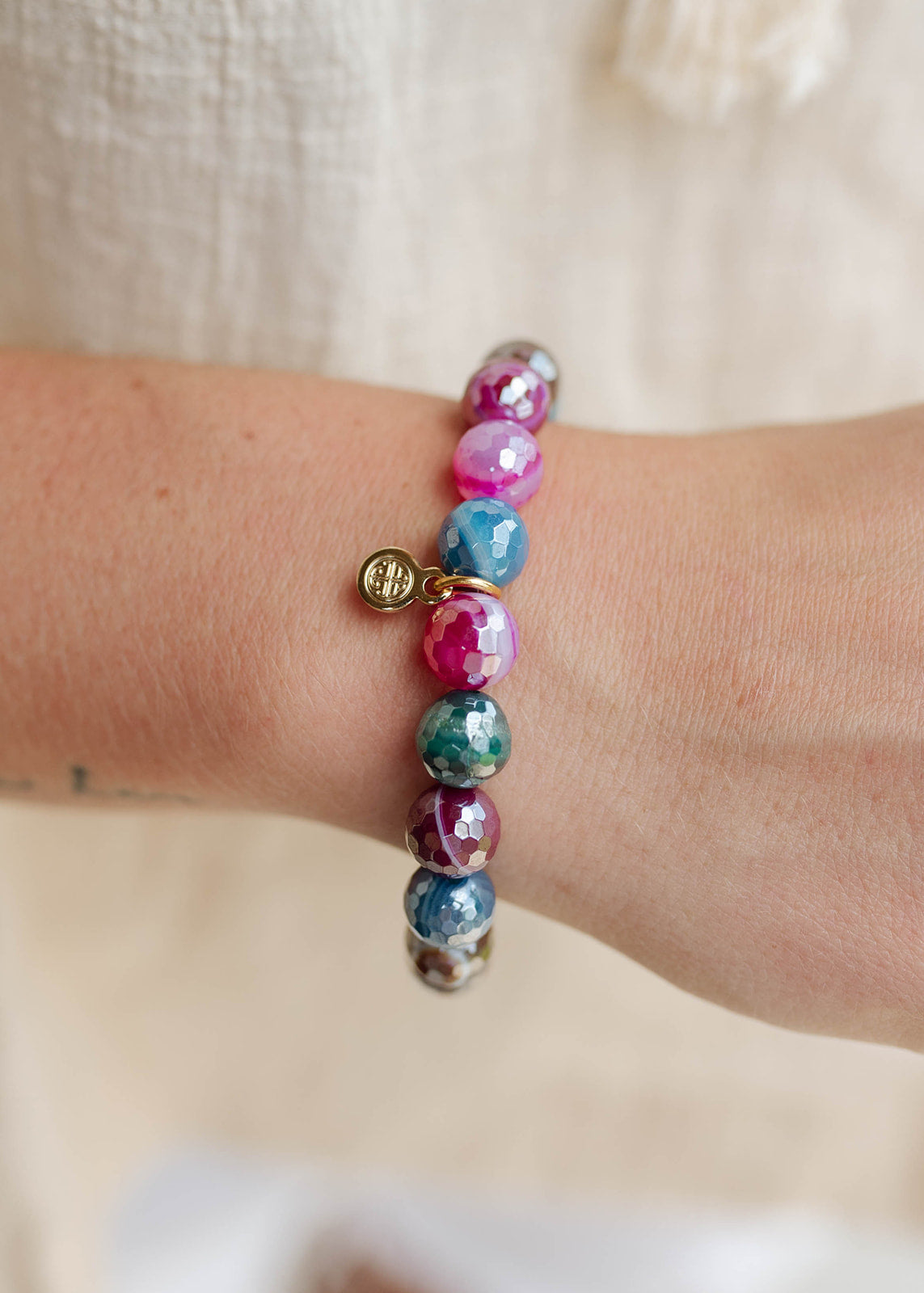 BuDha Girl Melange Beaded Bracelet The Vintage Leopard