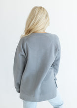 Load image into Gallery viewer, Yay Team Chenille Patch Grey Sweatshirt
