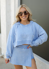 Load image into Gallery viewer, Lavender Mineral Washed Hoodie Top

