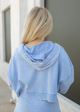 Load image into Gallery viewer, Lavender Mineral Washed Hoodie Top
