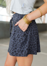 Load image into Gallery viewer, Own The Moment Black Leopard Skort Skirt
