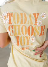 Load image into Gallery viewer, Today Choose Joy Vintage Yellow Tee
