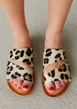 Load image into Gallery viewer, Naughty Monkey Spirited Leather Leopard Sandals
