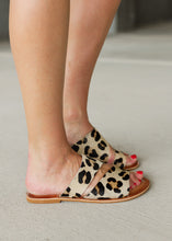 Load image into Gallery viewer, Naughty Monkey Spirited Leather Leopard Sandals
