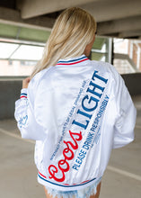 Load image into Gallery viewer, Coors Light™ 1980 Varsity White Jacket
