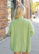 Load image into Gallery viewer, Brooke Cable Knit Green Cardigan
