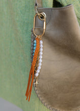 Load image into Gallery viewer, Rust Tassel Bag Charm
