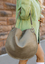 Load image into Gallery viewer, Piper Olive Suede Shoulder Bag
