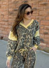 Load image into Gallery viewer, Olive &amp; Honey Cheetah Print V-Neck Top
