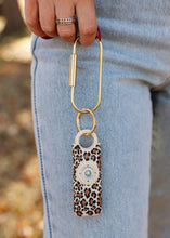 Load image into Gallery viewer, She’s Birdie Leopard Safety Alarm Keychain
