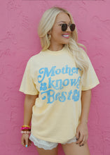 Load image into Gallery viewer, Mother Knows Best Butter Yellow Tee
