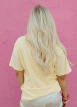 Load image into Gallery viewer, Mother Knows Best Butter Yellow Tee
