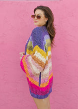 Load image into Gallery viewer, Rainbow Crochet Cardigan
