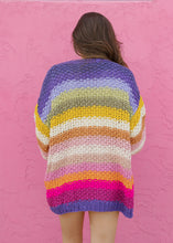 Load image into Gallery viewer, Rainbow Crochet Cardigan
