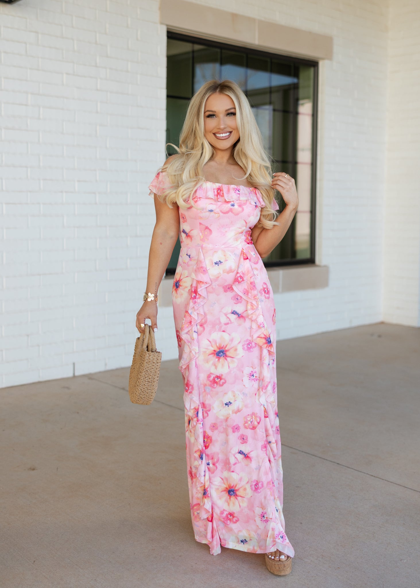 vintage pink maxi dress Amdra Maxi Dress in Vintage Pink