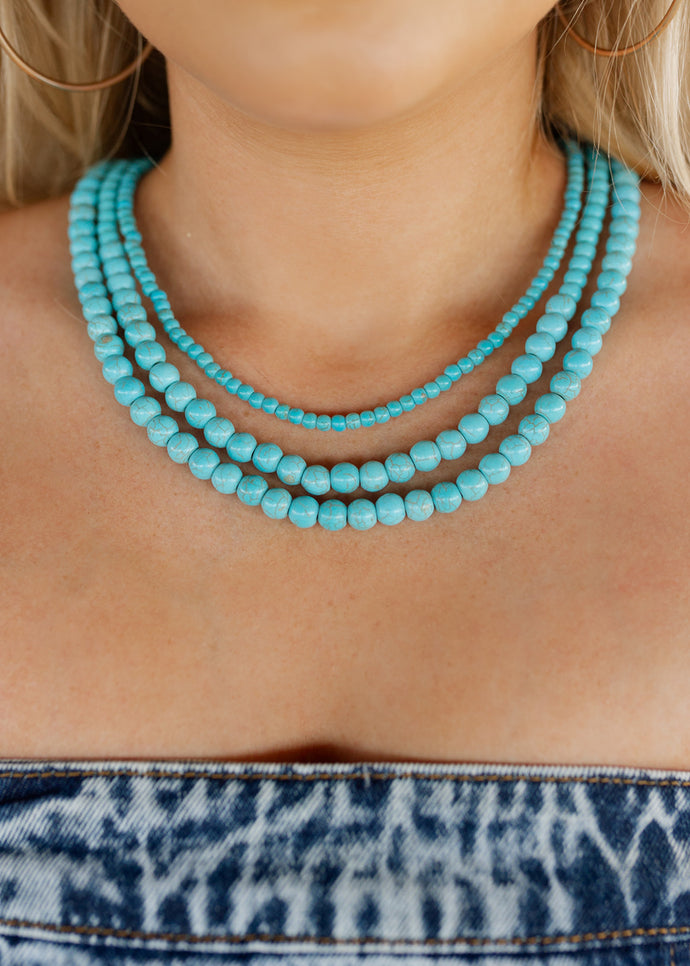 Spearman Turquoise 3 Strand Necklace