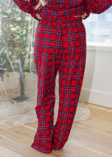 Load image into Gallery viewer, Red &amp; Blue Plaid Pajama Set
