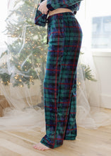Load image into Gallery viewer, Green &amp; Black Plaid Pajama Set

