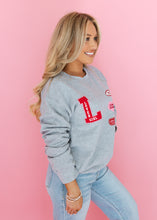 Load image into Gallery viewer, Lover Club Patch Heather Grey Sweatshirt
