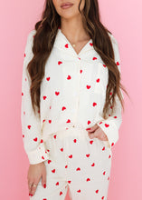 Load image into Gallery viewer, Love Potion Printed Heart Pajama Set

