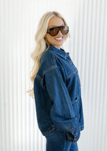 Load image into Gallery viewer, Deja Dark Denim Jacket Top
