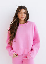 Load image into Gallery viewer, Pink Dropped Shoulder Sweatshirt
