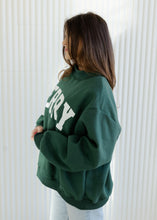Load image into Gallery viewer, Merry/Christmas Reversible Mockneck Green Sweatshirt

