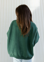 Load image into Gallery viewer, Merry/Christmas Reversible Mockneck Green Sweatshirt
