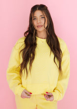 Load image into Gallery viewer, Yellow Dropped Shoulder Sweatshirt
