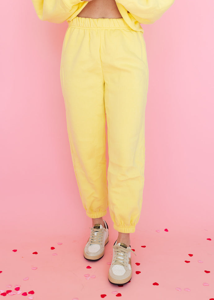 Yellow Jogger Sweatpants