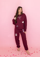 Load image into Gallery viewer, So This Is Love Maroon Graphic Sweatshirt
