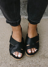 Load image into Gallery viewer, Corky&#39;s Amuse Black Wedge Sandal
